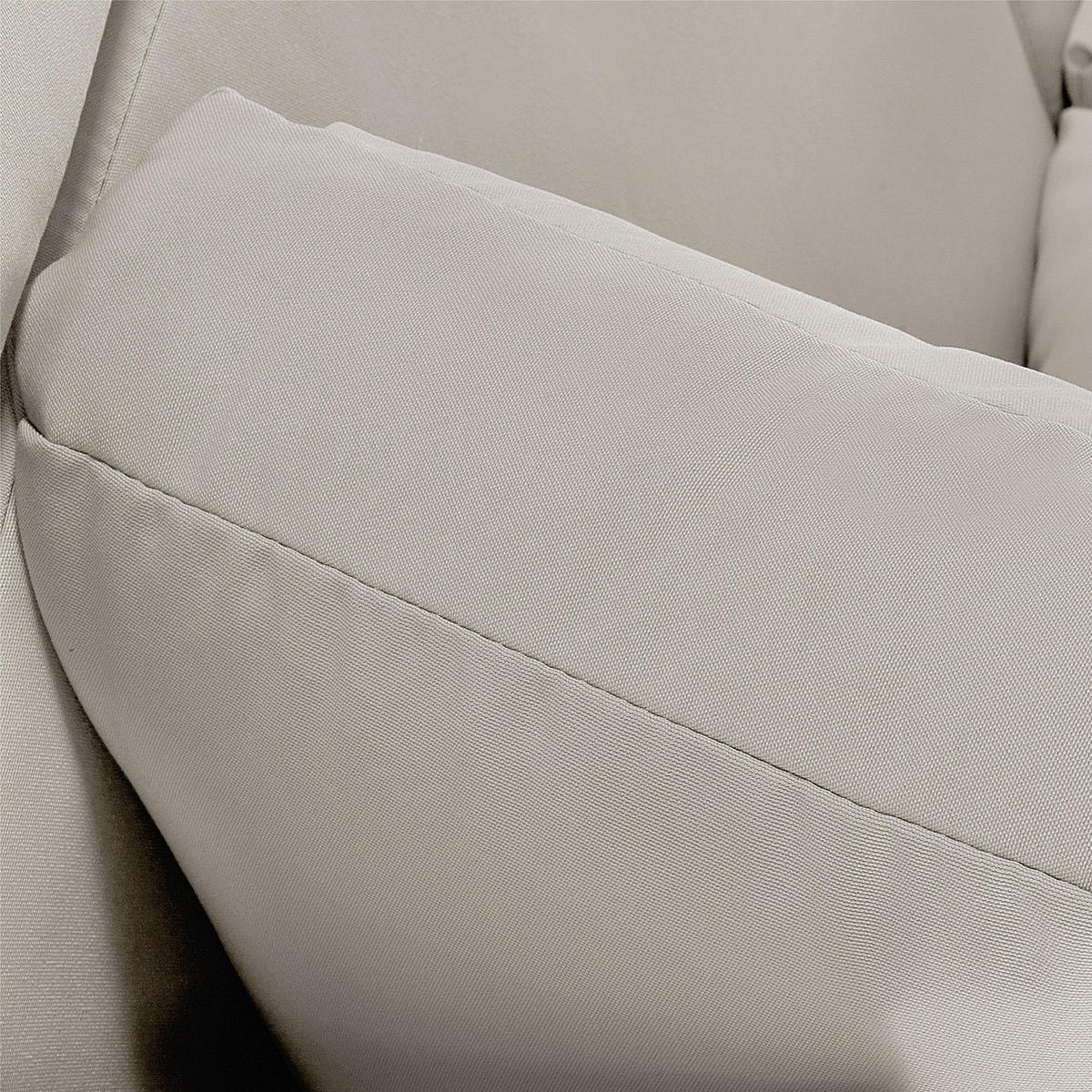 OUTDOOR-KISSENBEZUG-SET Beige Sano - Beige, Textil (76/76cm) - Beliani
