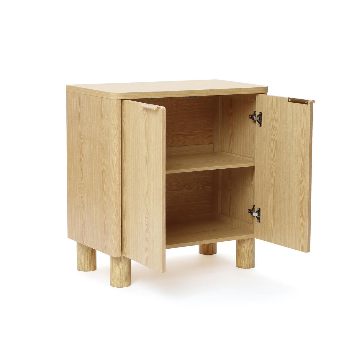 MODERNES Sideboard Wohnzimmer, Kommode mit 2 Türen | B72 x T39,5 x H75 cm - Eichefarben/Braun, Holz (72/75/39.5cm) - Hometopia