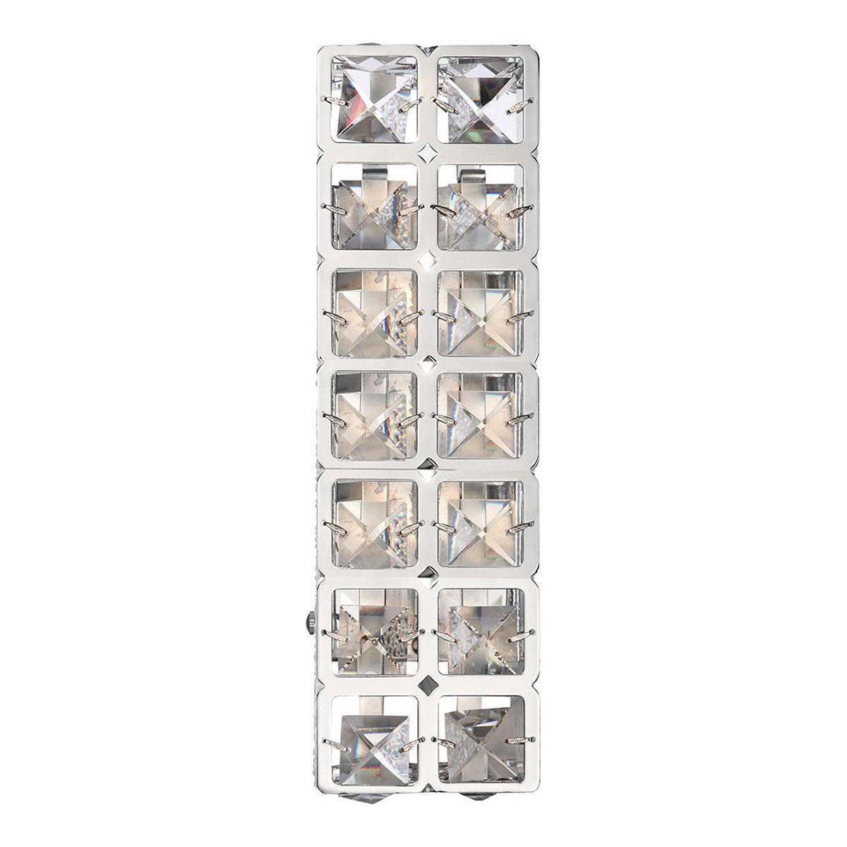 LED WANDLEUCHTE IONA Chrom Silber 2er Set - Silberfarben, Metall (9/9/29cm) - Globo Lighting