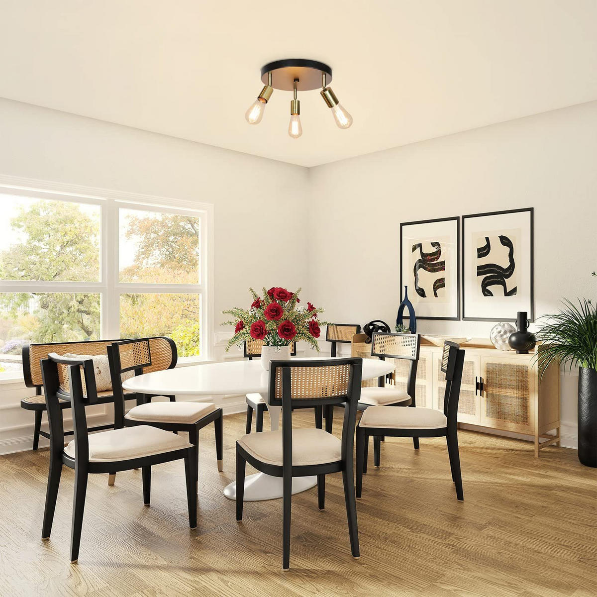 STRAHLER Heidi 3-flammig 24/24/12 cm - Goldfarben, Metall (24/24/12cm) - Nettlife