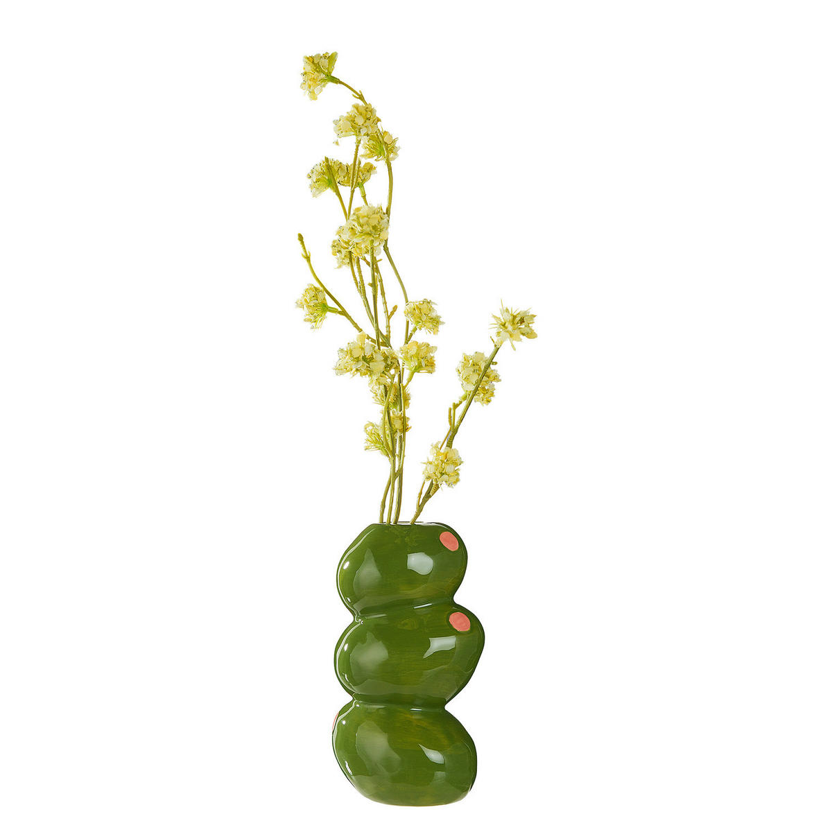 VASE Olives - Grün, Stein (17cm) - Butlers