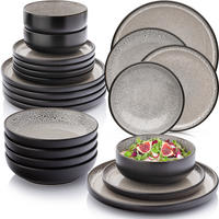 TAFELSERVICE LUXOR - 24 teilig aus Steingut - Braun, Stein (27/6.5/27cm) - Sänger