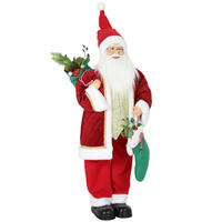 WEIHNACHTSMANN Polyester Rot - Rot, Textil (25/120/50cm) - HOMCOM