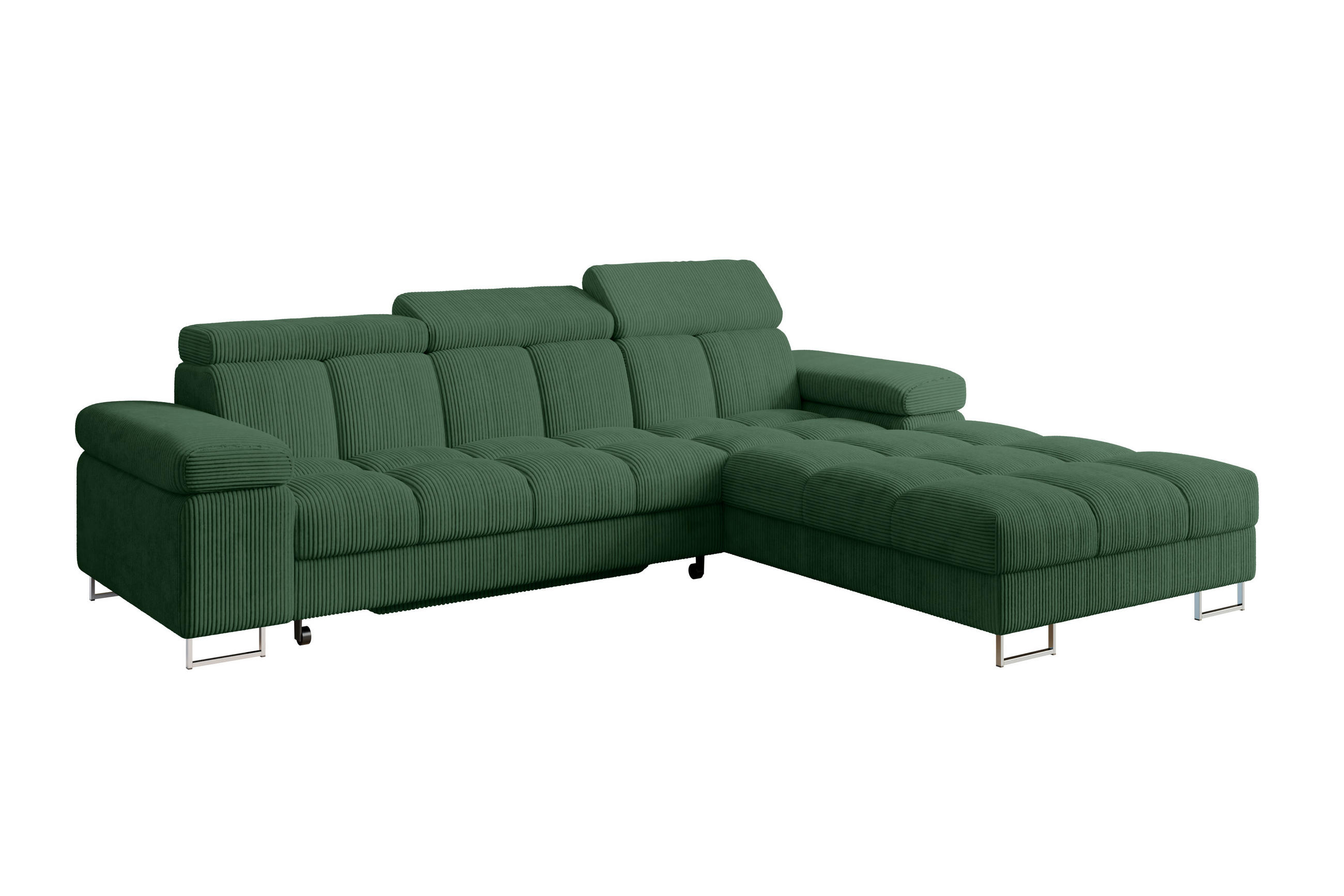 Altdecor Ecksofa Waldgrün 271x203 cm