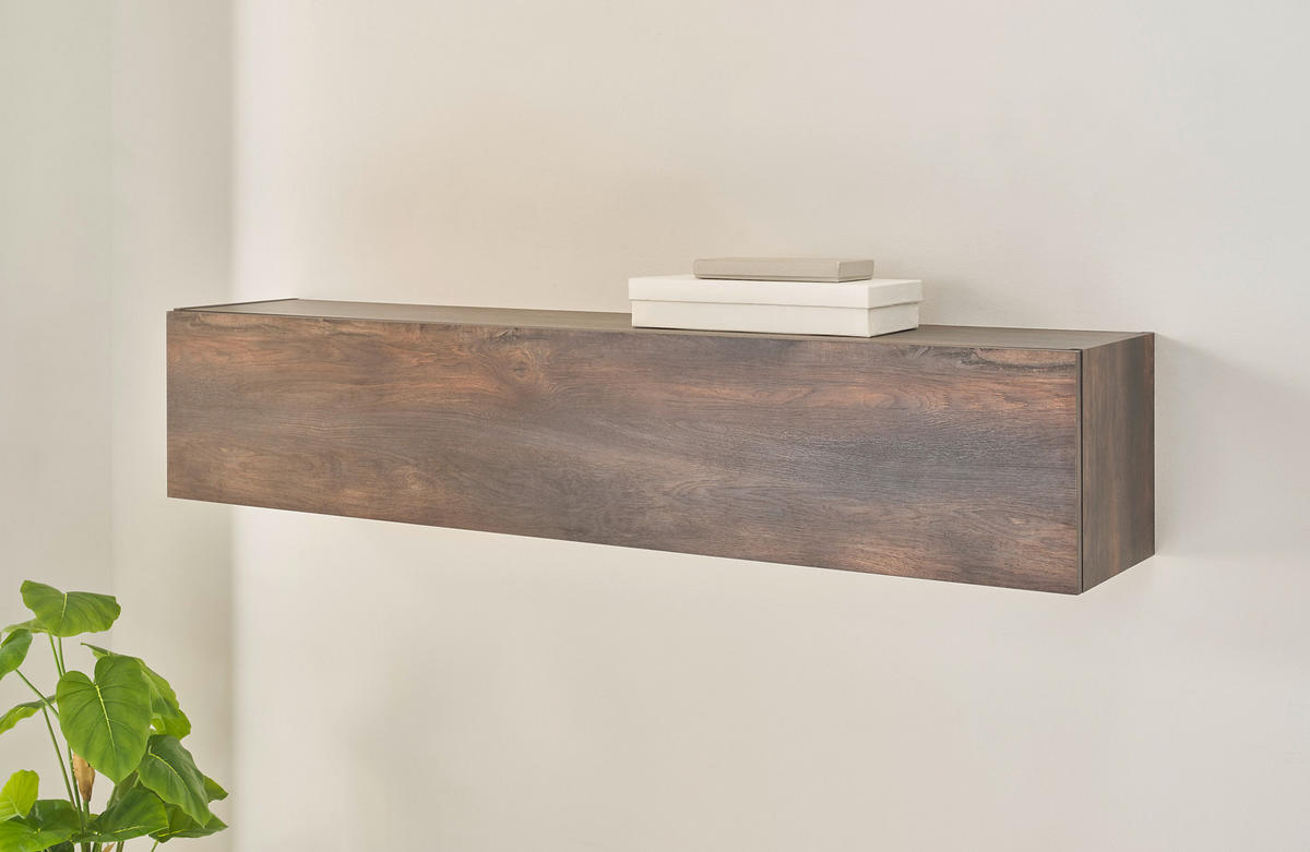 HÄNGEELEMENT M18 Thermo Oak 152/30/30 cm - Graubraun, Holzwerkstoff (152/30/30cm) - Livojo