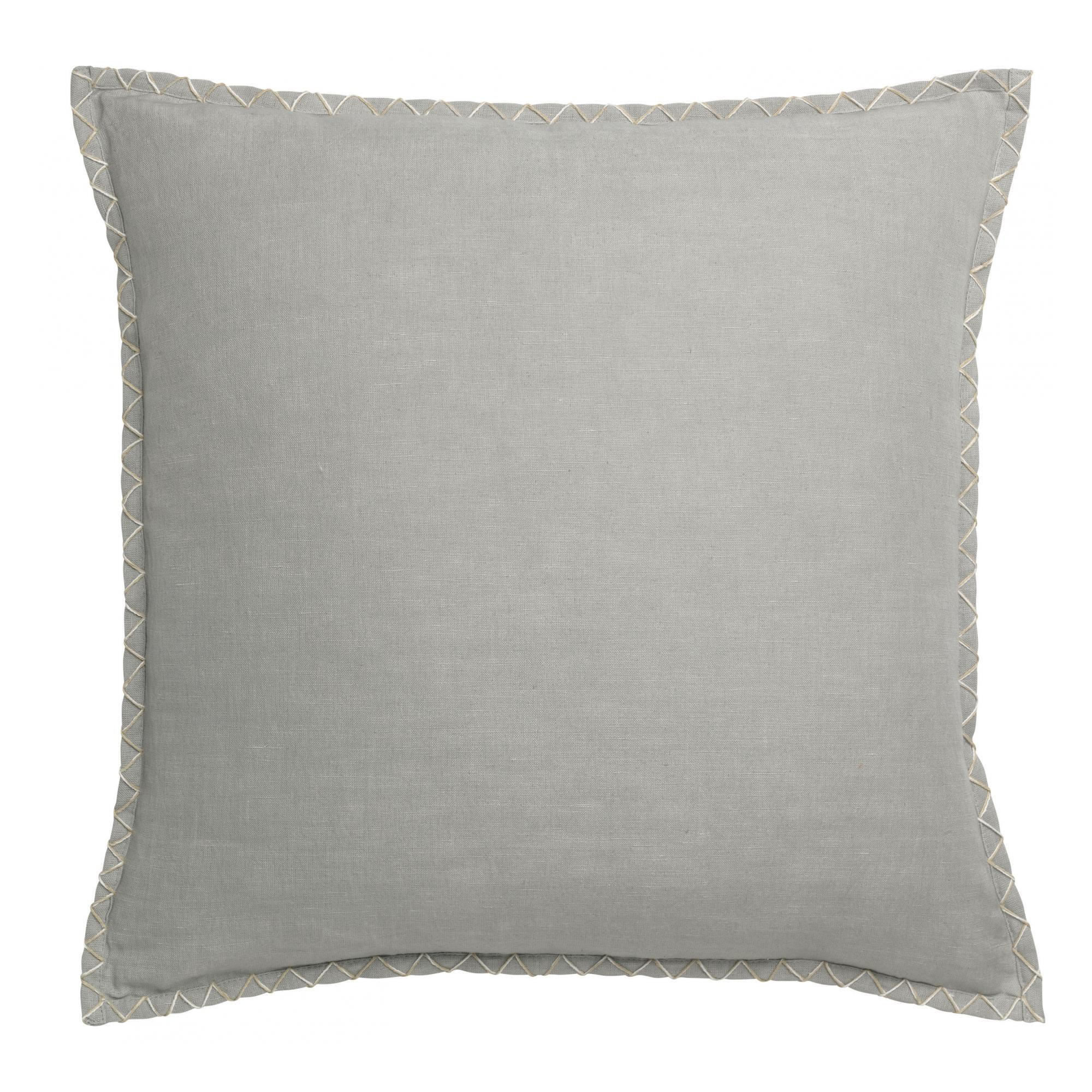 KISSEN Nala perlweiß 45 x 45 cm - Hellgrau, Textil (45/45cm) - Vivaraise