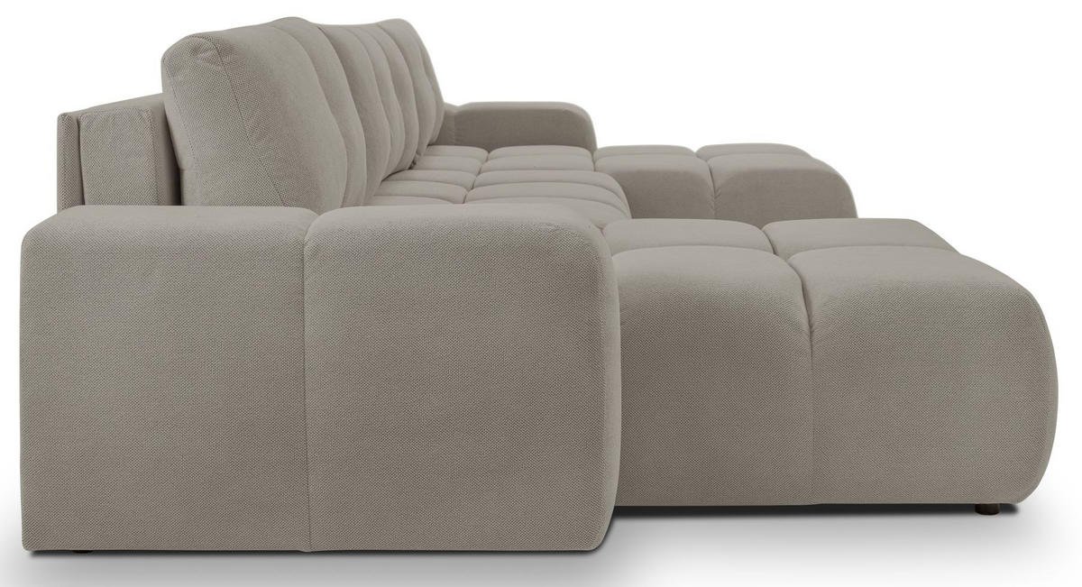 ECKSOFA Grau Curio 83 Mit Schlaffunktion - Grau, Textil (359/177cm) - Sepro Meble