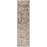 TEPPICH Abstrakt-Design, mit Glanzeffekt LYDE, Champagner 80x300 cm - Champagner, Textil (80/300cm) - KADIMA DESIGN