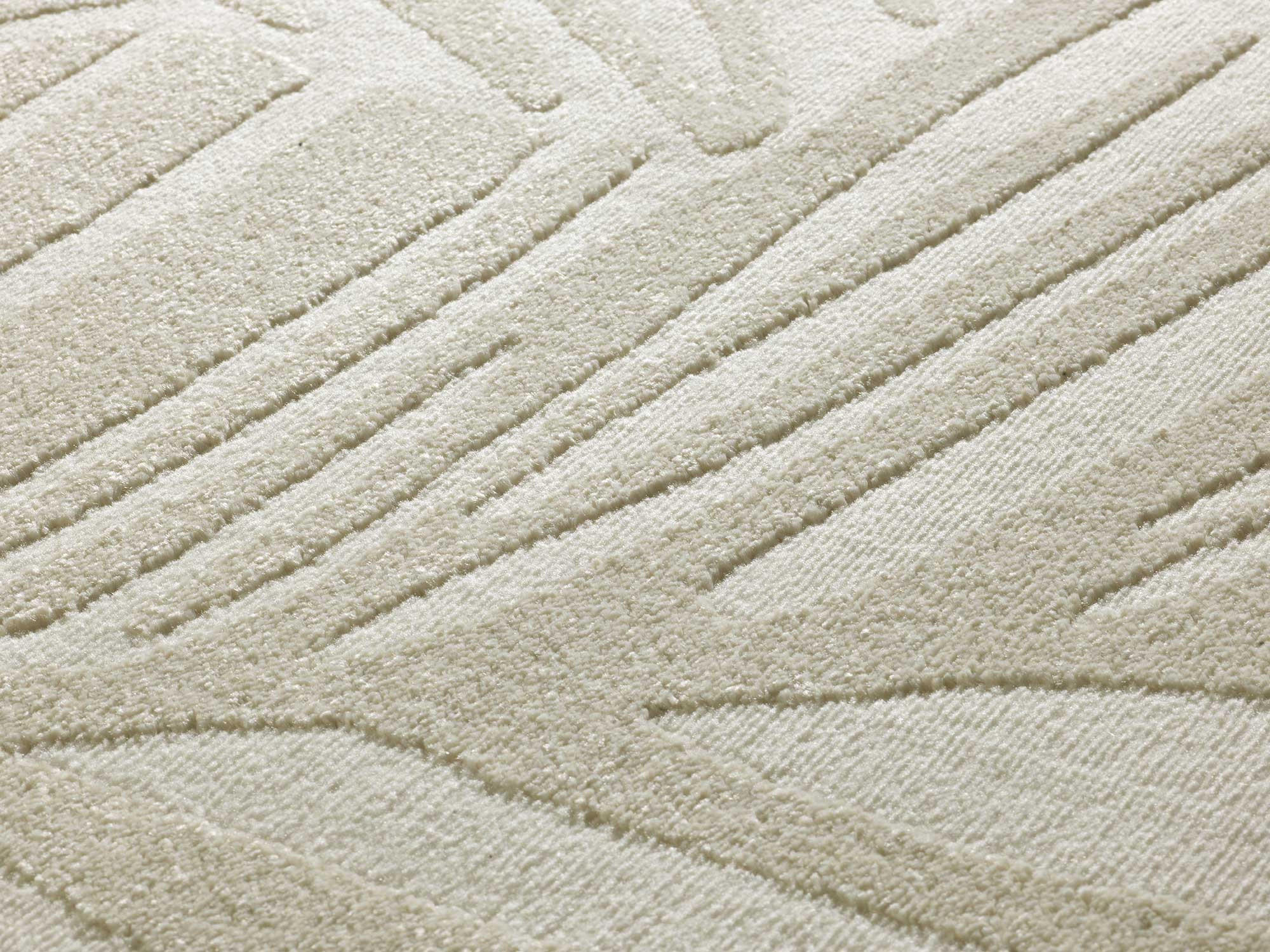 WEBTEPPICH Beige Sensation 133/190 cm - Beige/Weiß, Naturmaterialien/Textil (133/190cm) - Atticgo