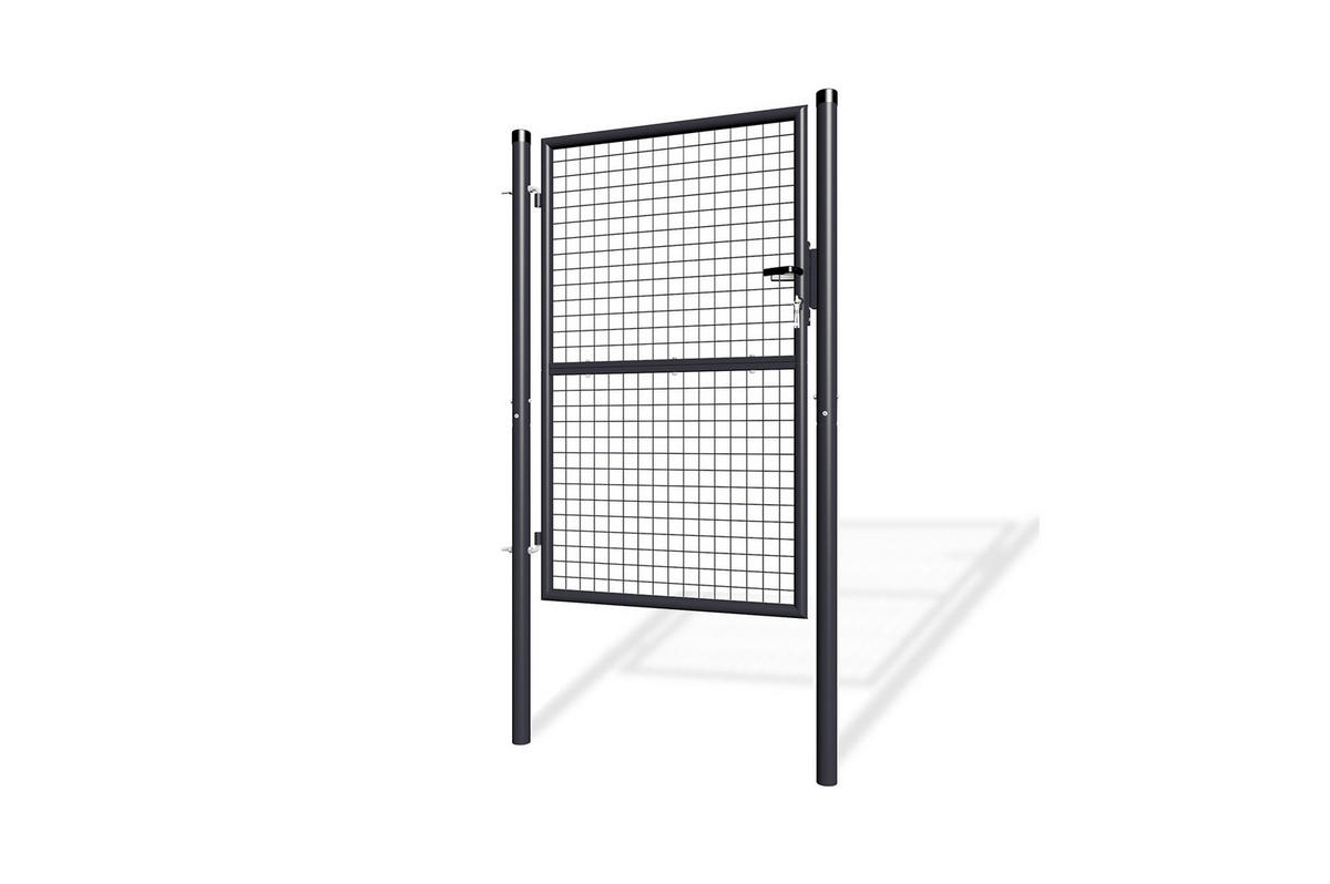 ZAUNTOR Olga grau 1m H.150cm Metall - Grau, Metall (106/156cm) - Casanoov