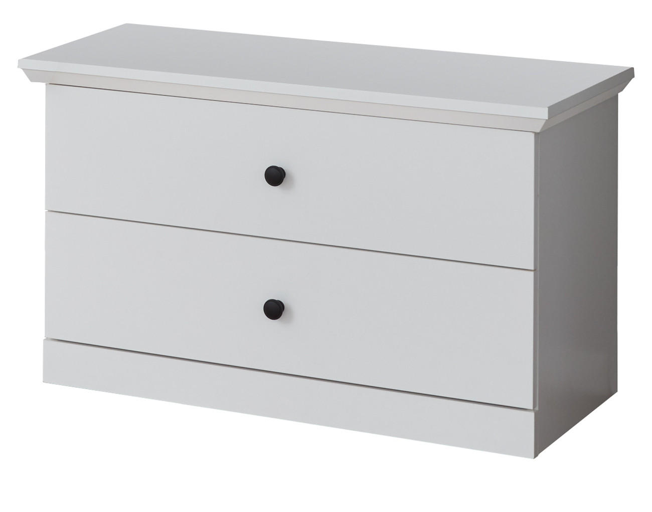 Top.Furn Garderobenbank Weiß 81x49x41 cm