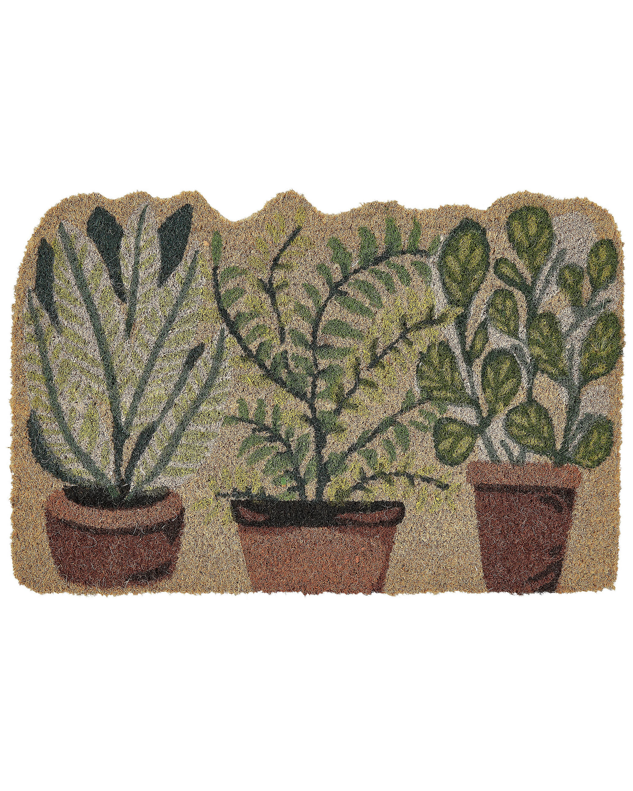 FUSSMATTE Naturfarben 40/60 cm Anamudi - Naturfarben, Naturmaterialen (60/40cm) - Beliani