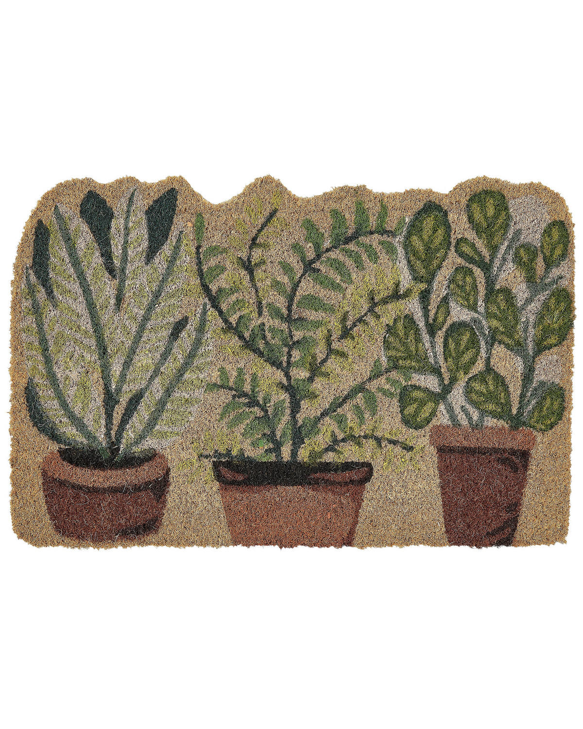 FUSSMATTE Naturfarben 40/60 cm Anamudi - Naturfarben, Naturmaterialien (60/40cm) - Beliani