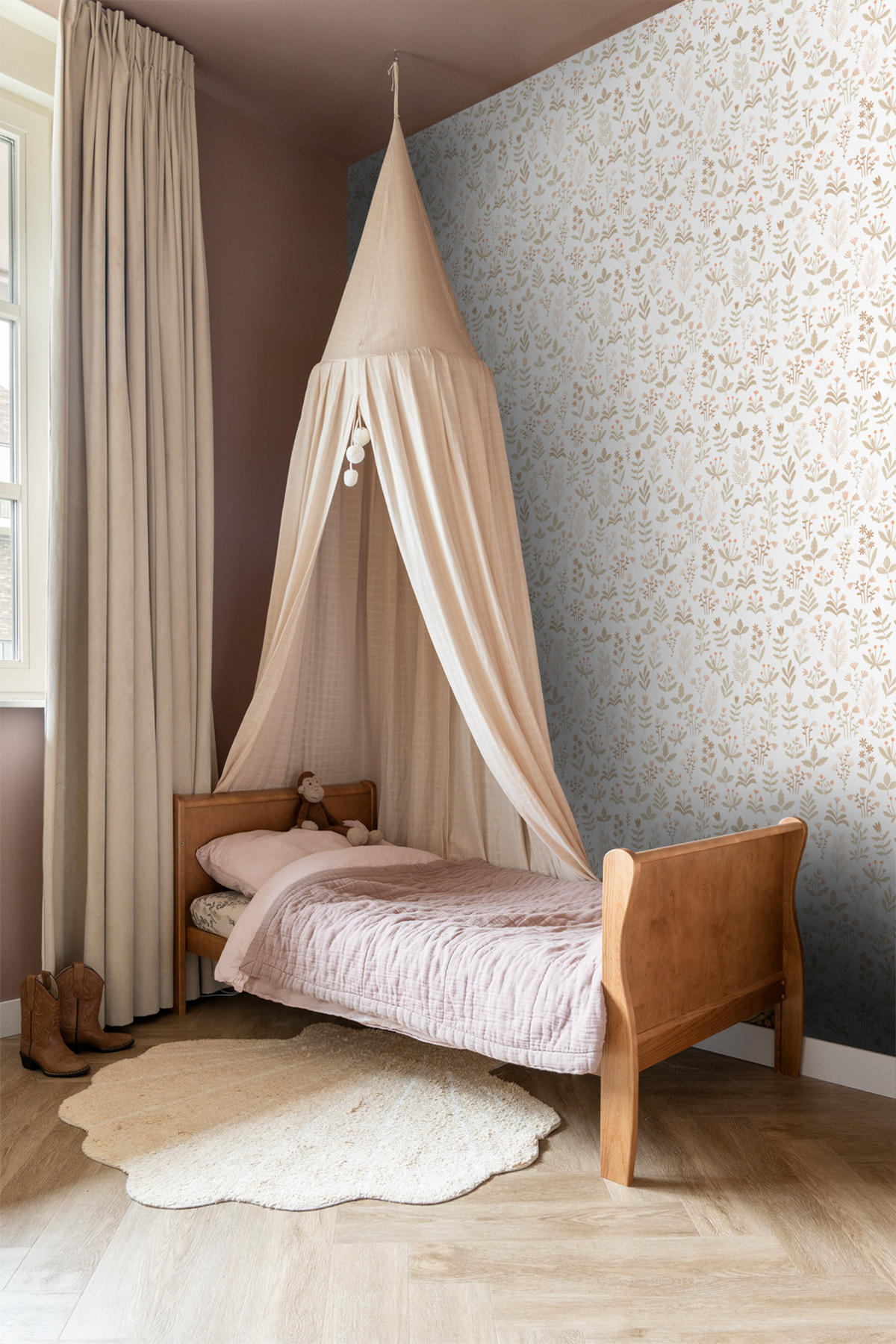 TAPETE Feldblumen 50 x 900 cm - Beige, Papier (50/900cm) - ESTAhome