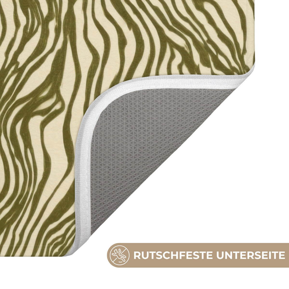 KOUPELNOVÁ PŘEDLOŽKA Abstraktní - Mramor - Zelený 60x90 cm - tmavě zelená, textil/plast (60/90cm)