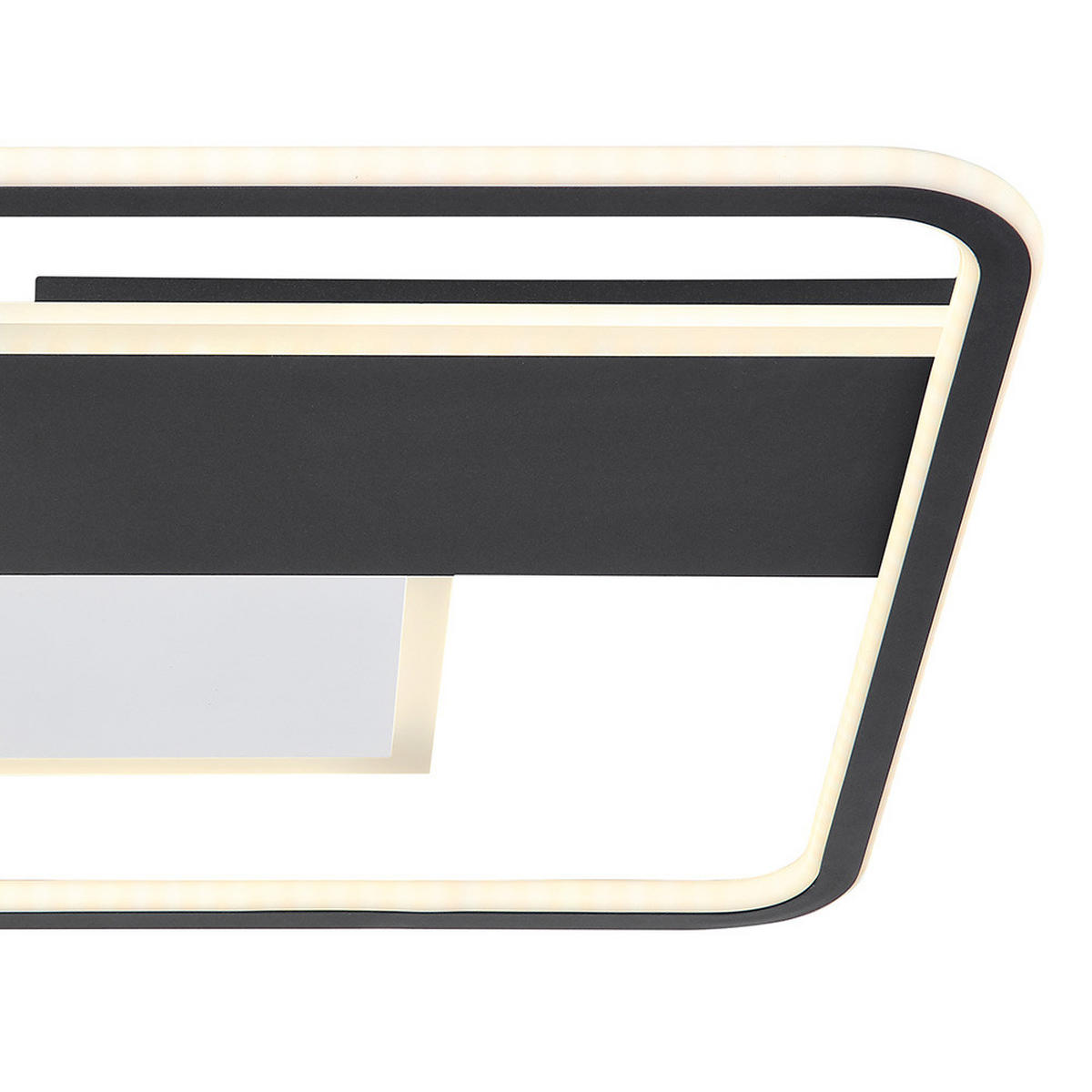 LED DECKENLEUCHTE Jenna Weiß Metall - Weiß, Metall (51/51/6cm) - Globo Lighting