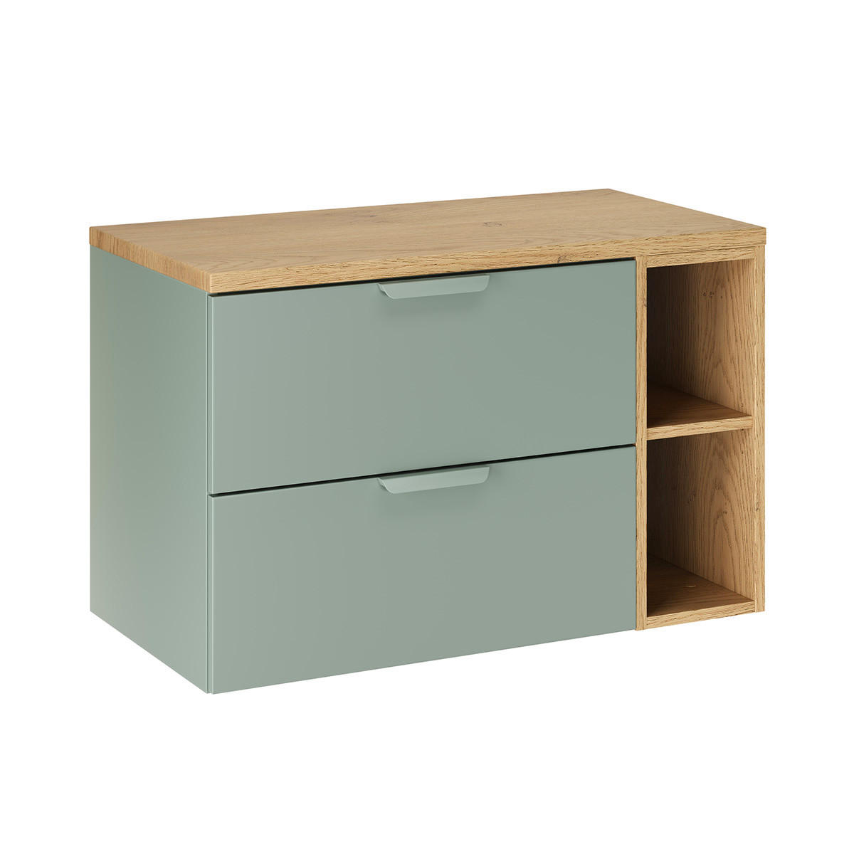 WASCHTISCHUNTERSCHRANK 80.6cm Oria Grün - Grün, Holzwerkstoff (80.6/50/46.5cm) - Petits-meubles