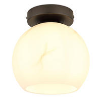 DECKENLEUCHTE RAGUSA Metall Schwarz-Chrom matt - Schwarz, Glas (20/20/21cm) - Globo Lighting