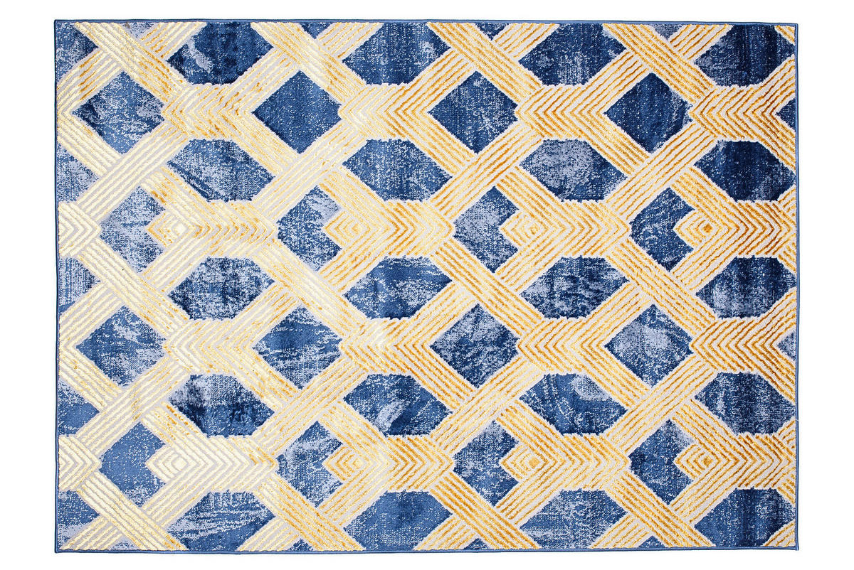 TEPPICH SHINE Dunkelblau 250/350 cm - Dunkelblau, Textil (250/350cm) - Tapiso