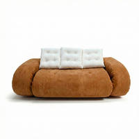 SCHLAFSOFA Okoa 2-Sitzer - Orange Weiß - Orange, Textil (160/60/120cm) - COCO Living