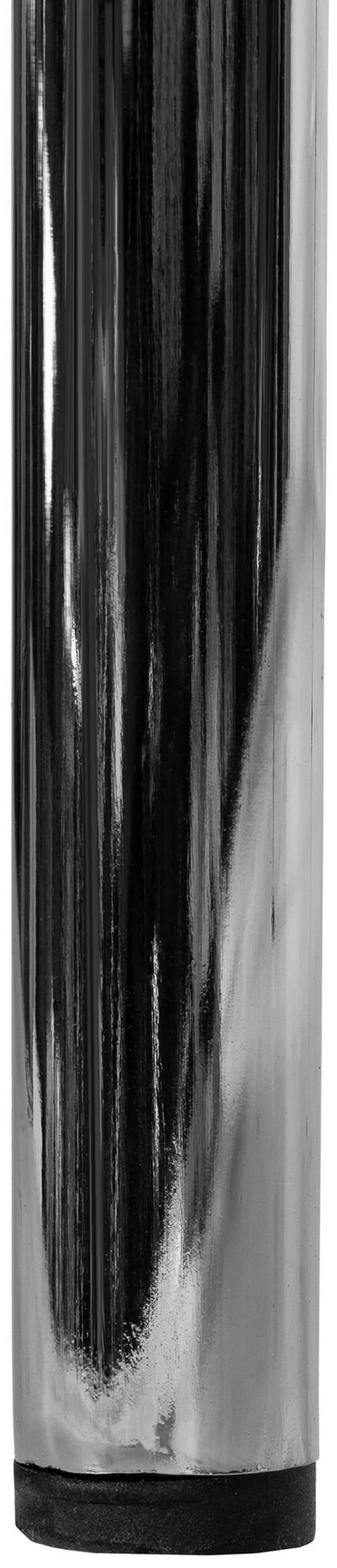 BARHOCKER 4er Set Metall creme - Chromfarben/Creme, Metall (43/114/41cm) - CLP