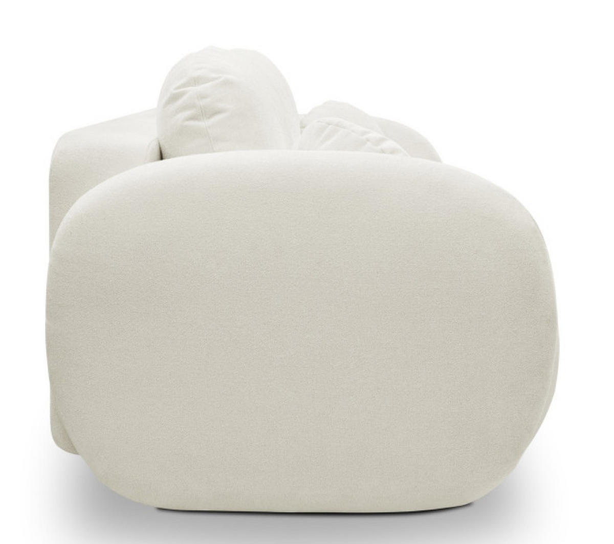 SITZSOFA 60-Cremé LIO Mit Schlaffunktion Stoff SICURO - Weiß, Textil (238/86.5/101cm) - Sepro Meble