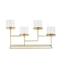 KERZENSTÄNDER Arczi - Goldfarben, Metall (44.5/23.5/13cm) - home&you