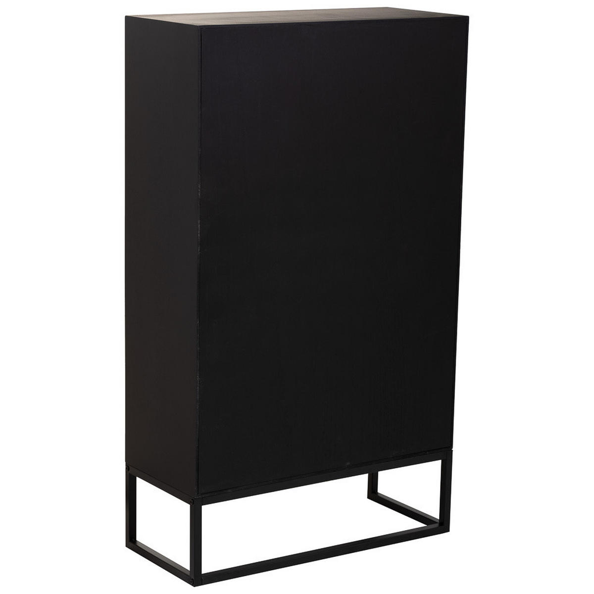 SCHUHREGAL aus Holz 70x30x120 braunem - Schwarz, Metall (30/70/120cm) - Wanderlust