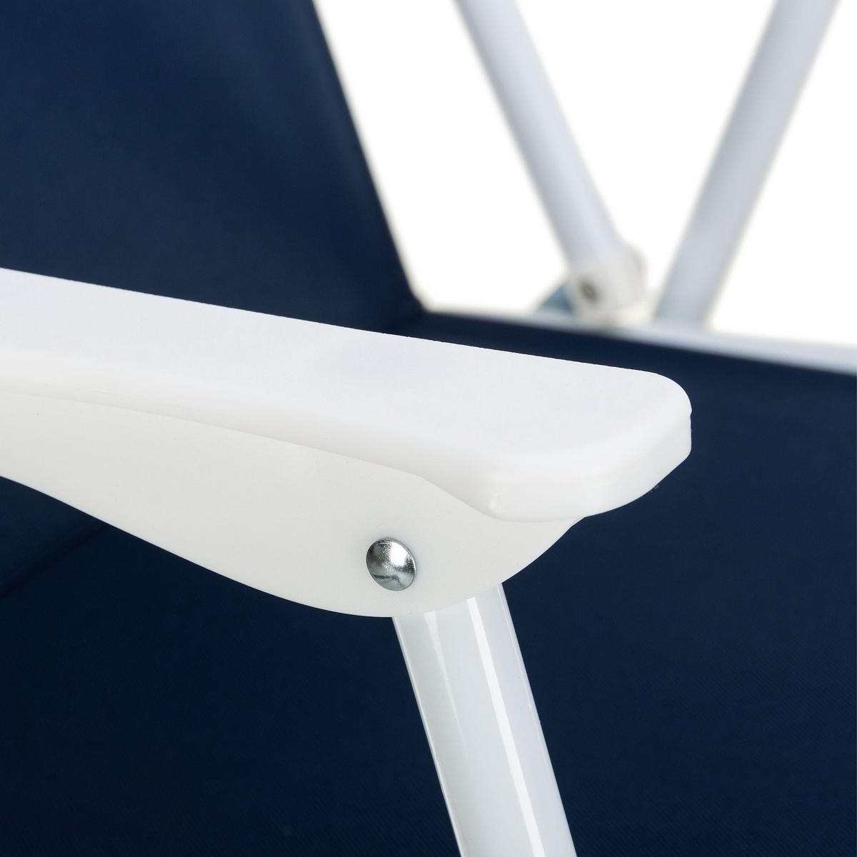 CAMPINGSTUHL bis 100 kg - Dunkelblau, Textil/Metall (46/73/48cm) - Outtec