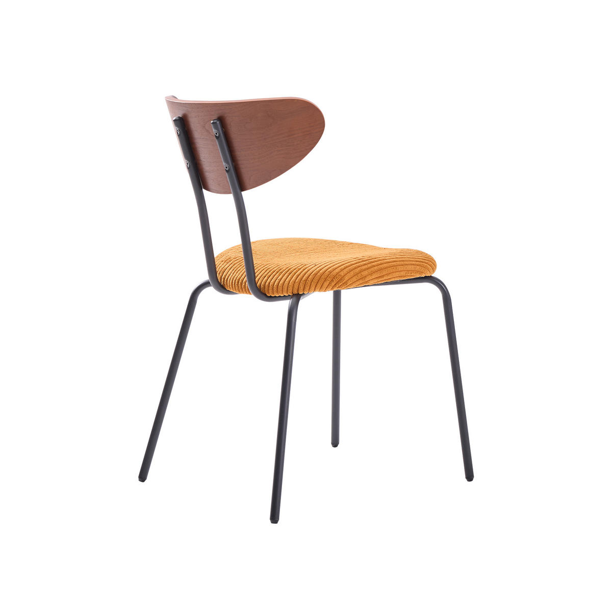 STUHL 2er-Set Stoff gelb - Gelb, Textil (48.5/81/57cm) - Nordlys