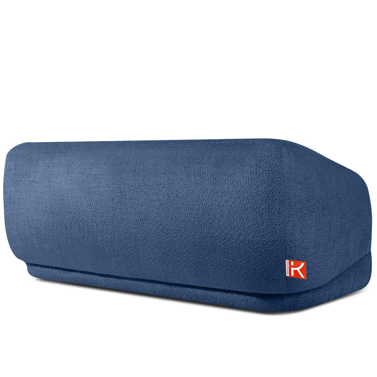 EINZELSOFA VIRA, Blau, Chenille - Blau/Schwarz, Holz/Holzwerkstoff (210/84/100cm) - KONSIMO®