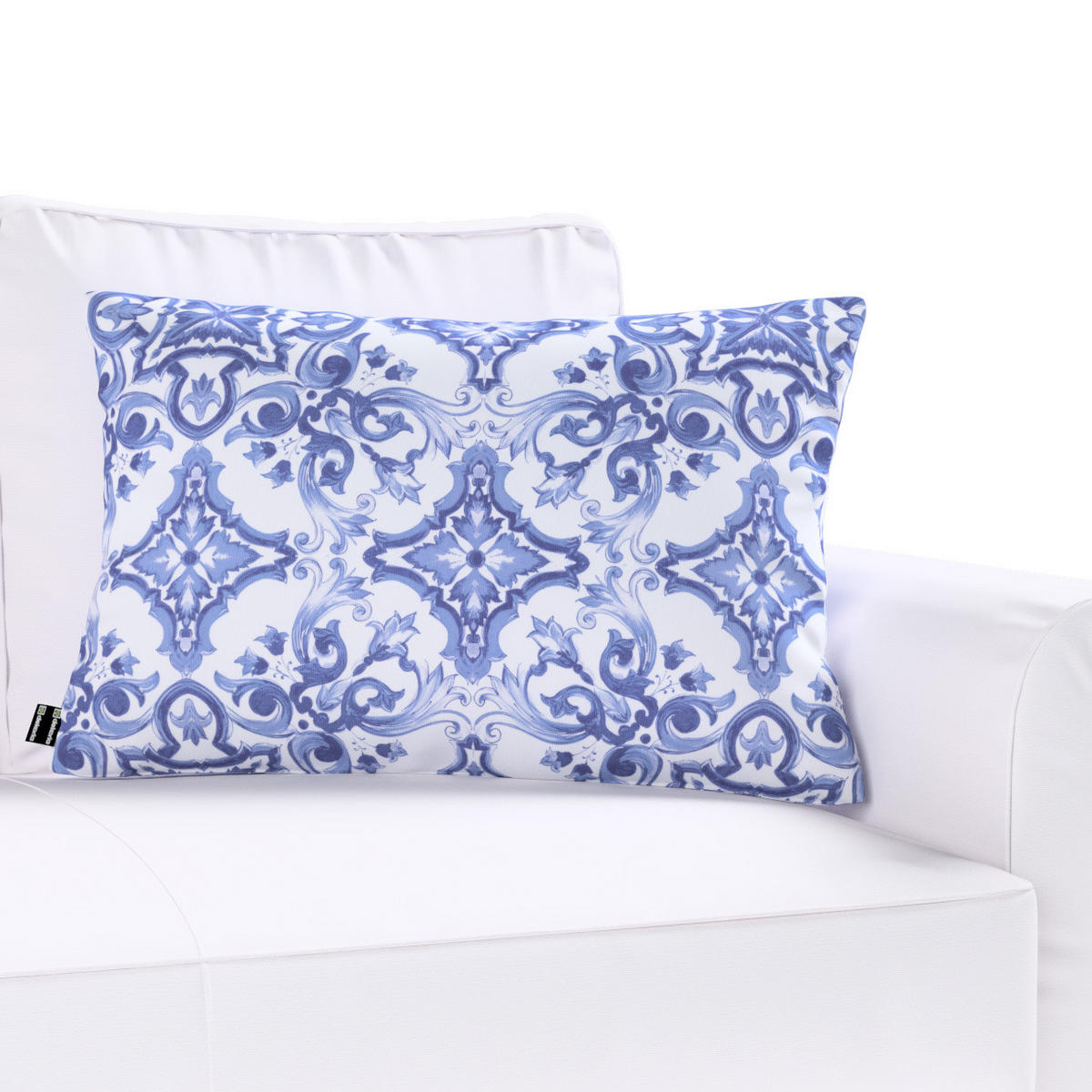 KISSENHÜLLE Mia 47x28 cm - Blau, Textil (47/1cm) - Dekoria