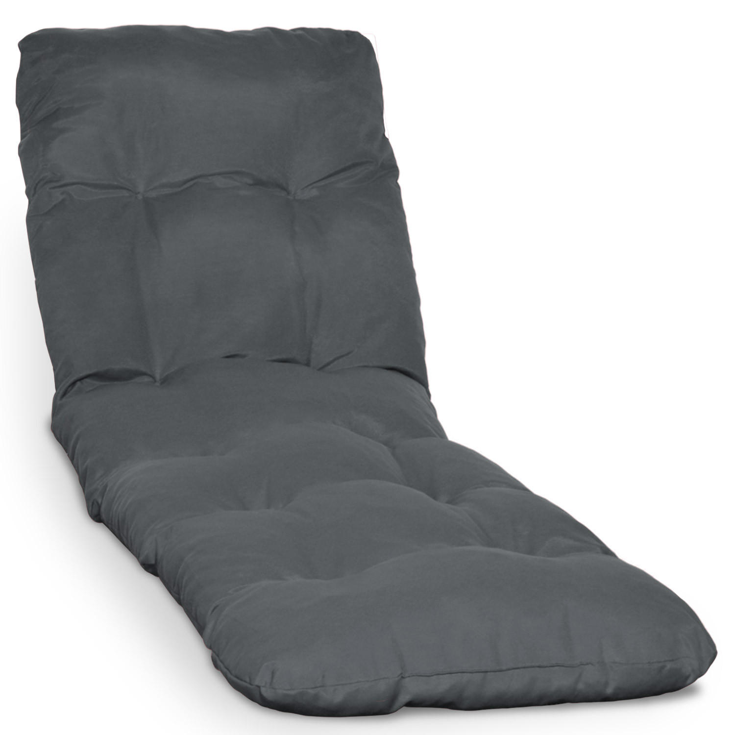 ROLLIEGENAUFLAGE Flair RL 190/60/8cm Graphitgrau - Graphitfarben, Textil (60/8/190cm) - Beautissu 