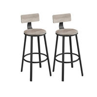 BARSTUHL 2ER-SET - Schwarz, Holzwerkstoff (54/99/54cm) - Hansiro