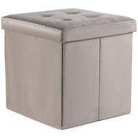 SITZBOX Ravello L mit Knöpfen Samt Beige - Beige, Textil (38/38/38cm) - Komodee
