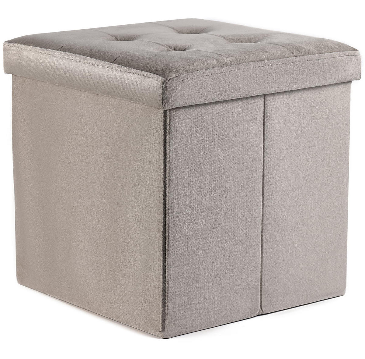 SITZBOX Ravello L mit Knöpfen Samt Beige - Beige, Textil (38/38/38cm) - Komodee