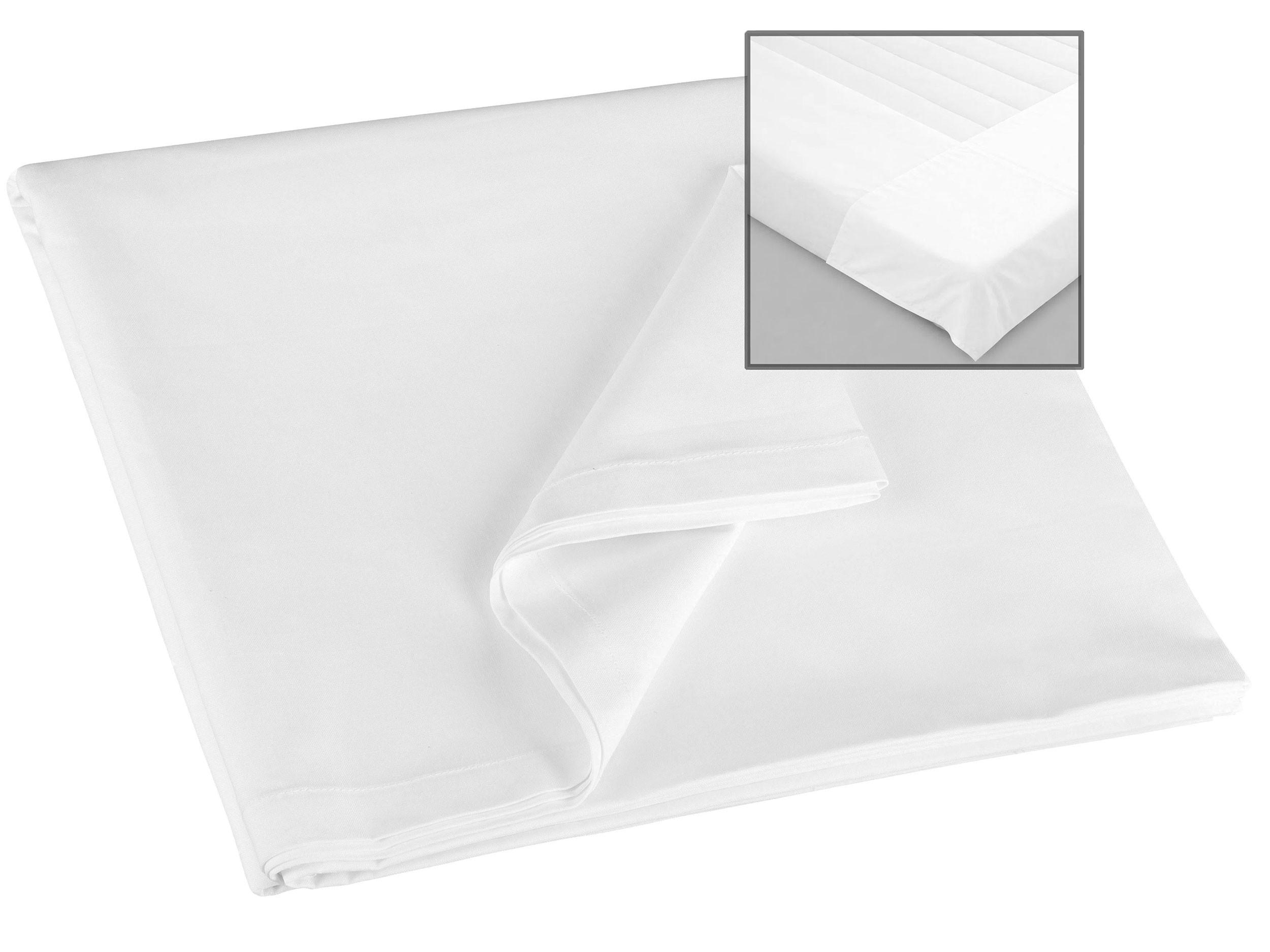 BETTLAKEN, 160x260 cm, 80% Baumwolle, 20% Polyester - Weiß, Naturmaterialien (160/260cm) - Zollner