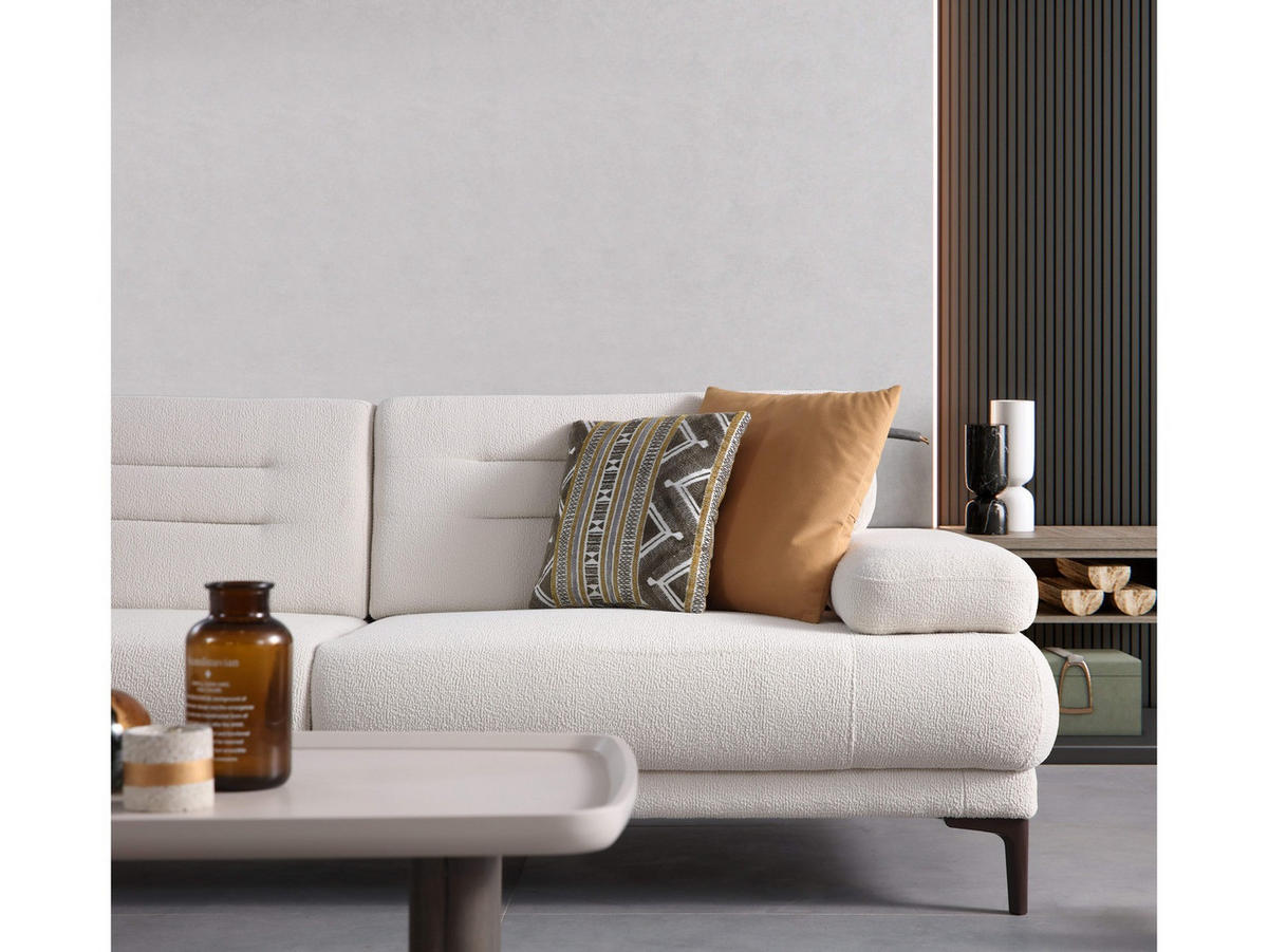 2-SITZER Sofa ELANORA, Creme - Creme, Kunststoff/Textil (190/84/103cm) - Villa Möbel