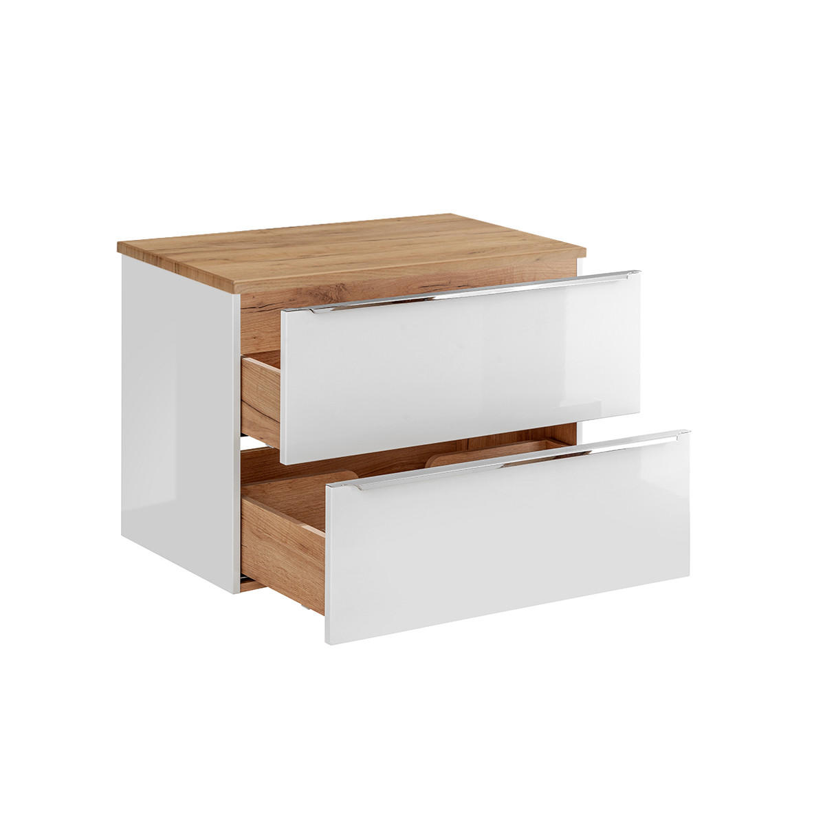 WASCHTISCHUNTERSCHRANK 80.4cm April Weiß - Weiß, Holzwerkstoff (80.4/59/46cm) - Petits-meubles