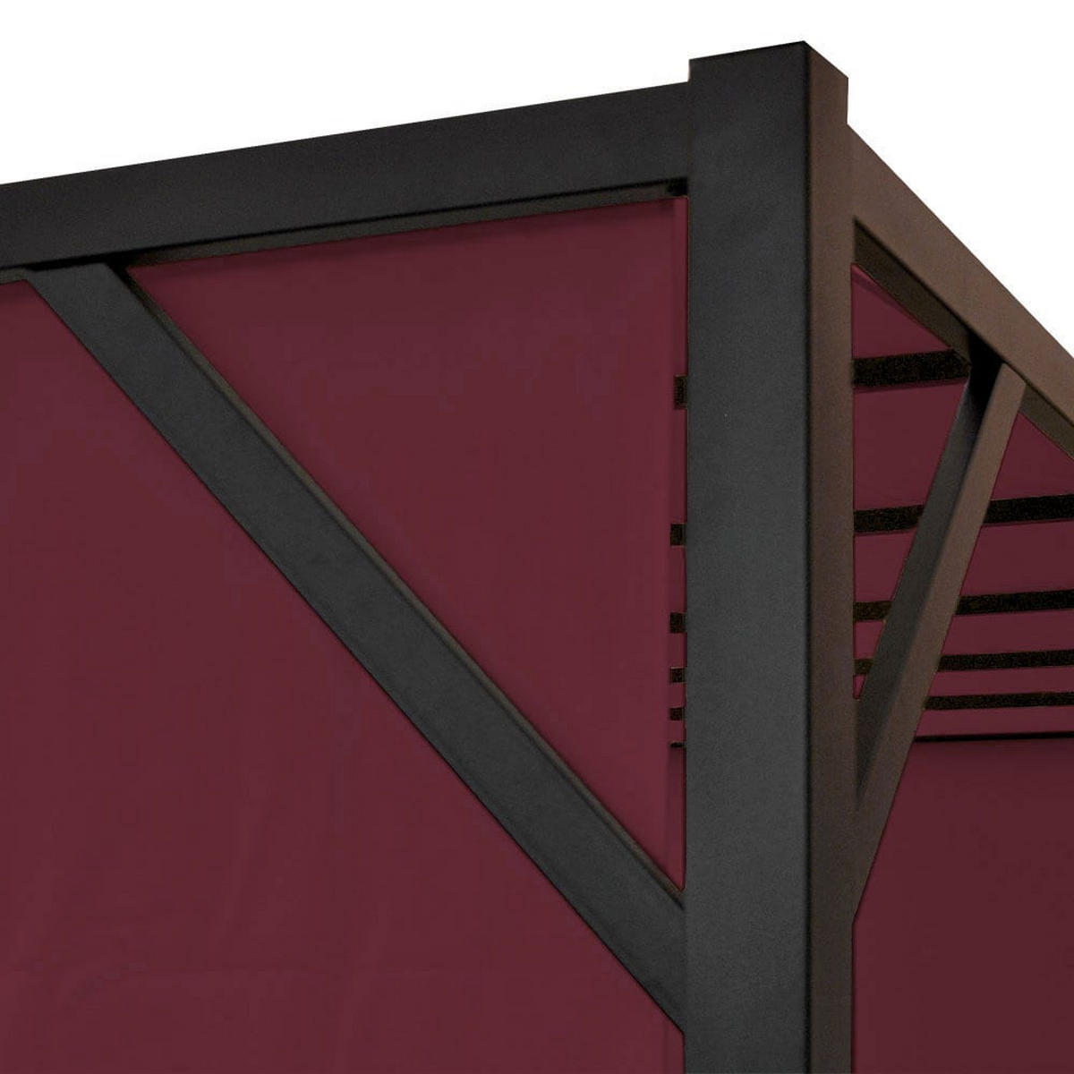 PERGOLA BEJA Bordeaux - Bordeaux, Metall (405/212/405cm) - MCW