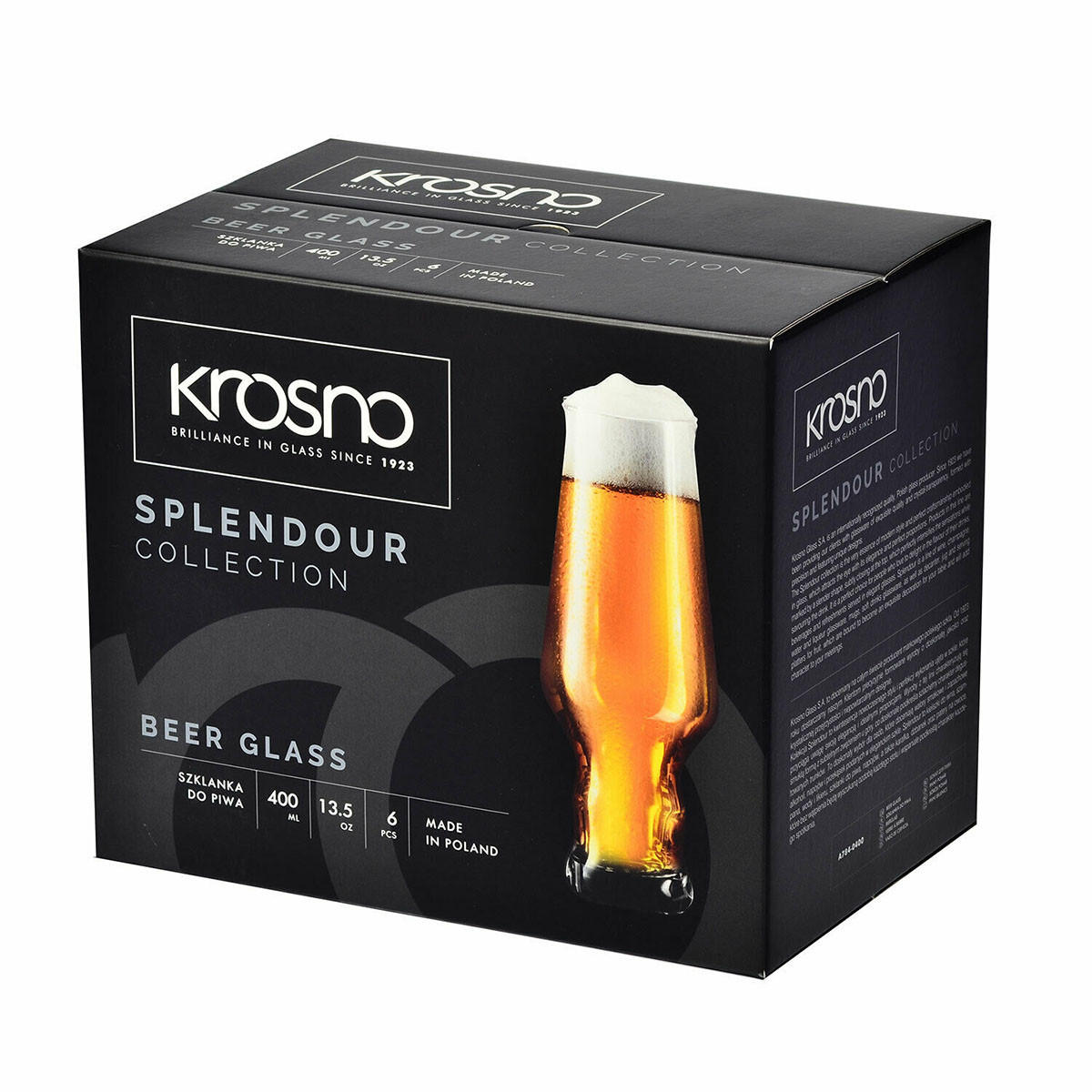 IPA BIERGLÄSER Splendour, 6er-Set, 400 ml - Transparent, Glas (0.4L) - Krosno Glass