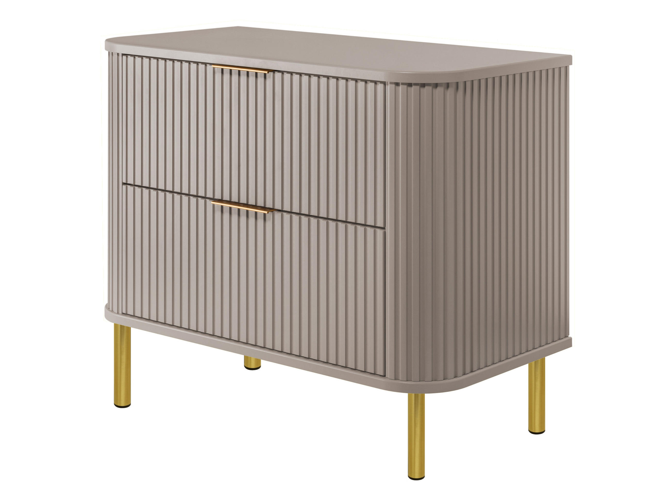 BADEZIMMERSCHRANK : Farbe Kaschmir, Griff gold, Füße gold, 80 x 41,5 x 66,7 cm - Kaschmir/Goldfarben, Holzwerkstoff (80/66.7/41.5cm) - 3XE LIVING
