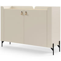 KOMODA Sorella se 2 dveřmi, 130 cm, do studentského pokoje, macadamia + dub Mavelie - béžová/barva dubu, kov/kompozitní dřevo (130/95/42cm) - Beautysofa