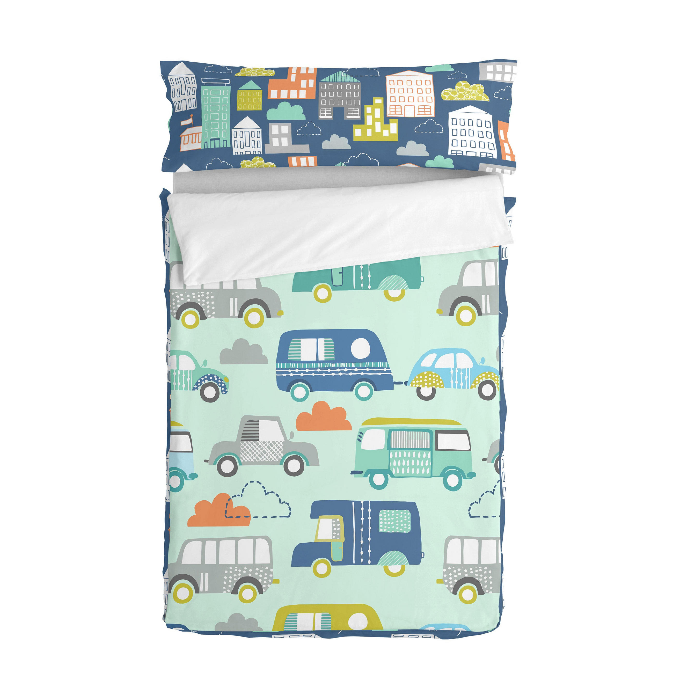 NORDIC-SACK holidays 90x200 cm ohne füllung mehrfarbig - Multicolor, Textil (90/200cm) - Happy Friday