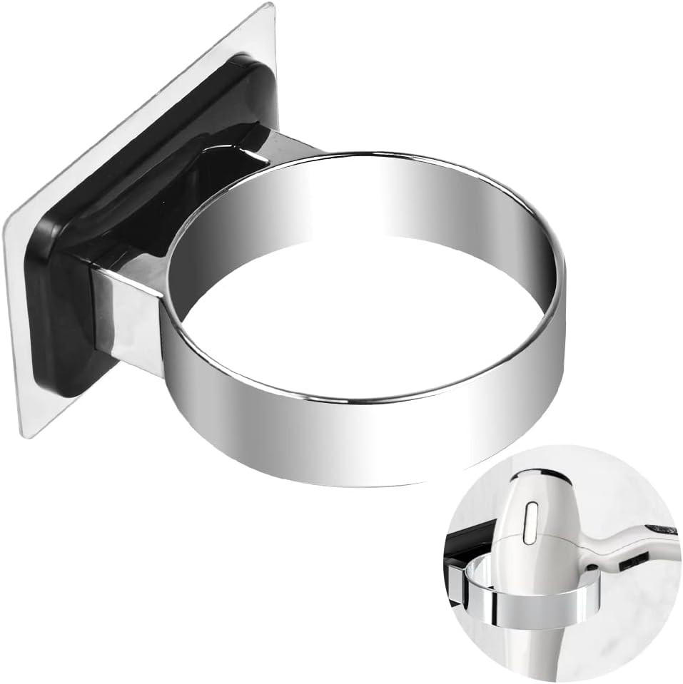 HAARTROCKNERHALTER ,Wandmontierter - Silberfarben, Kunststoff (10.5/5/9cm) - BELZ