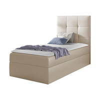 BOXBETT Mini 2, Seite zum Öffnen des Bettkastens: Rechts - Creme, Holz (80/200cm) - MIRJAN24