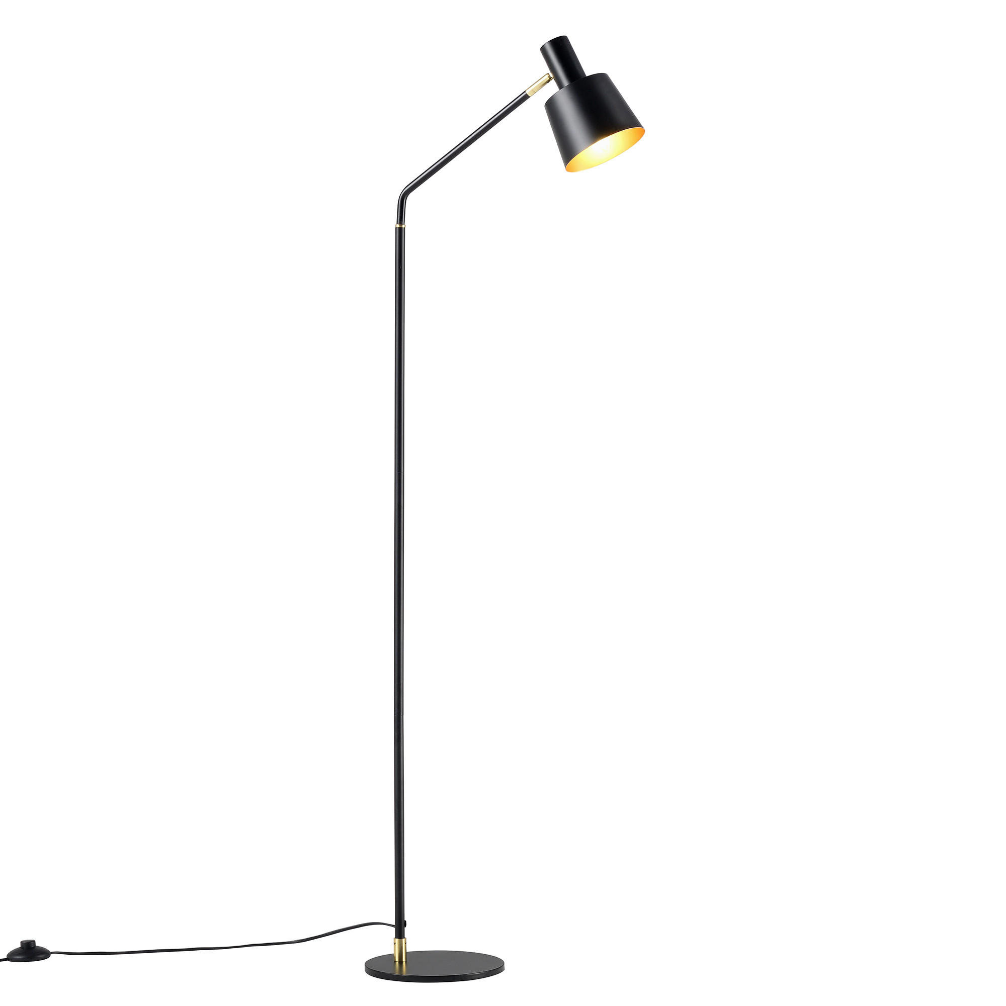 STEHLEUCHTE Bristol - Schwarz, Metall (22/22/140cm) - lux.pro