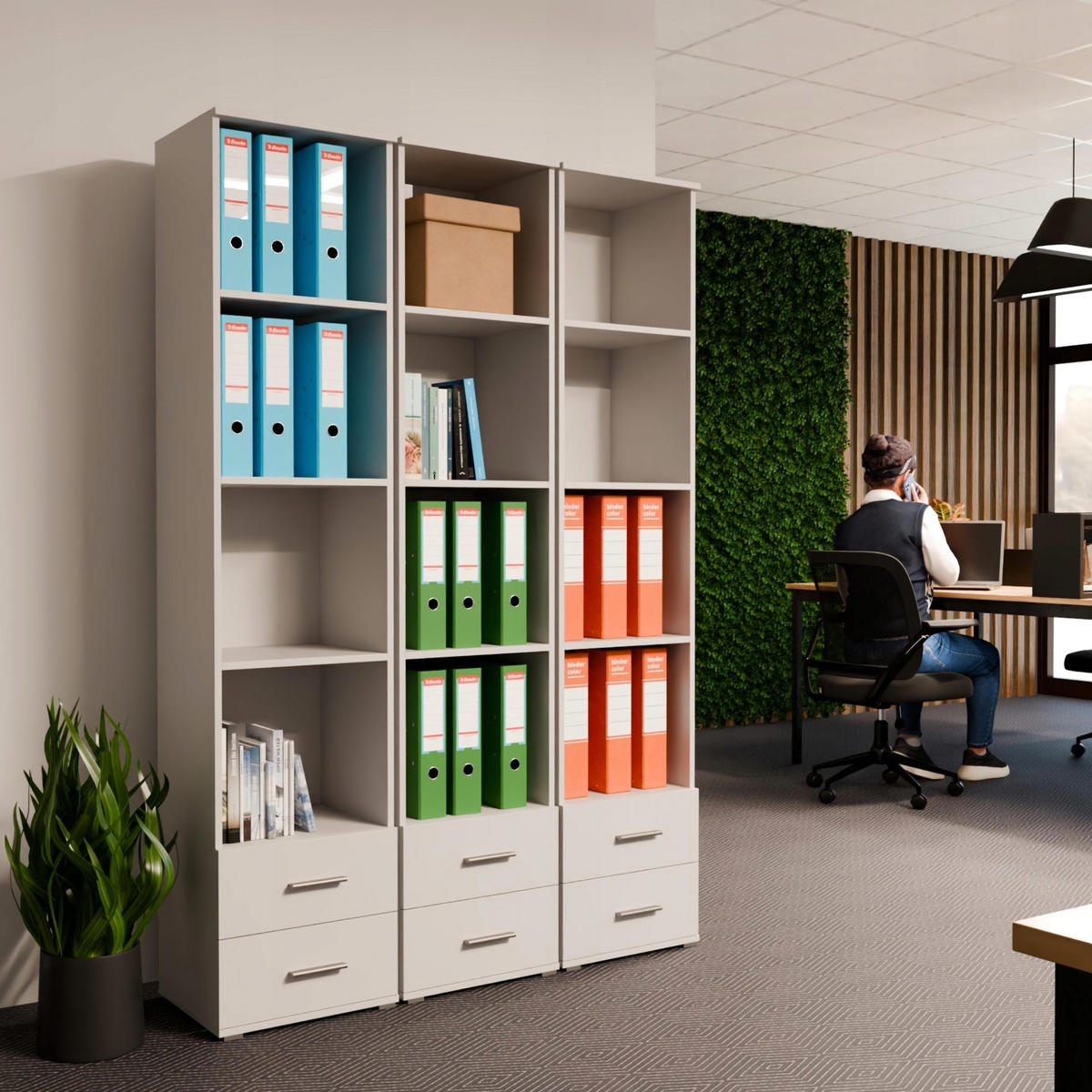 BÜCHERREGAL CR3-ST3 Weiß 40/34/180 cm - Weiß, Holzwerkstoff (40/180/34cm)
