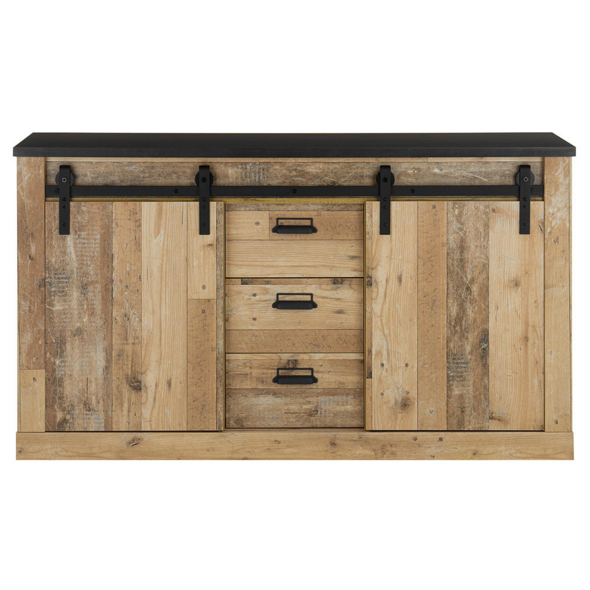 SIDEBOARD Shelton-61 - Braun, Holzwerkstoff (162/91/43cm) - Lomado