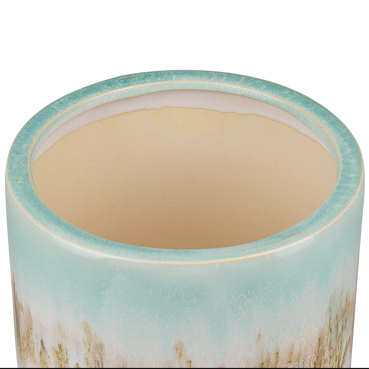 BLUMENVASE Steinzeug bunt Cyme - Multicolor, Stein (15cm) - Beliani